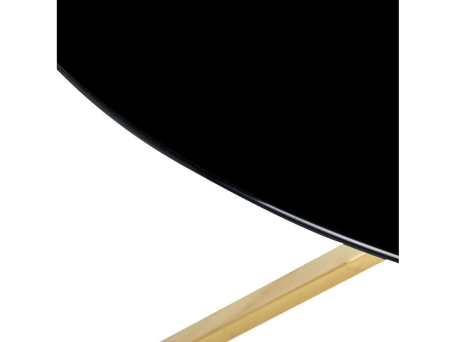 Tavolo da pranzo BOSCO Nero 105 cm 105 cm Vetro temperato