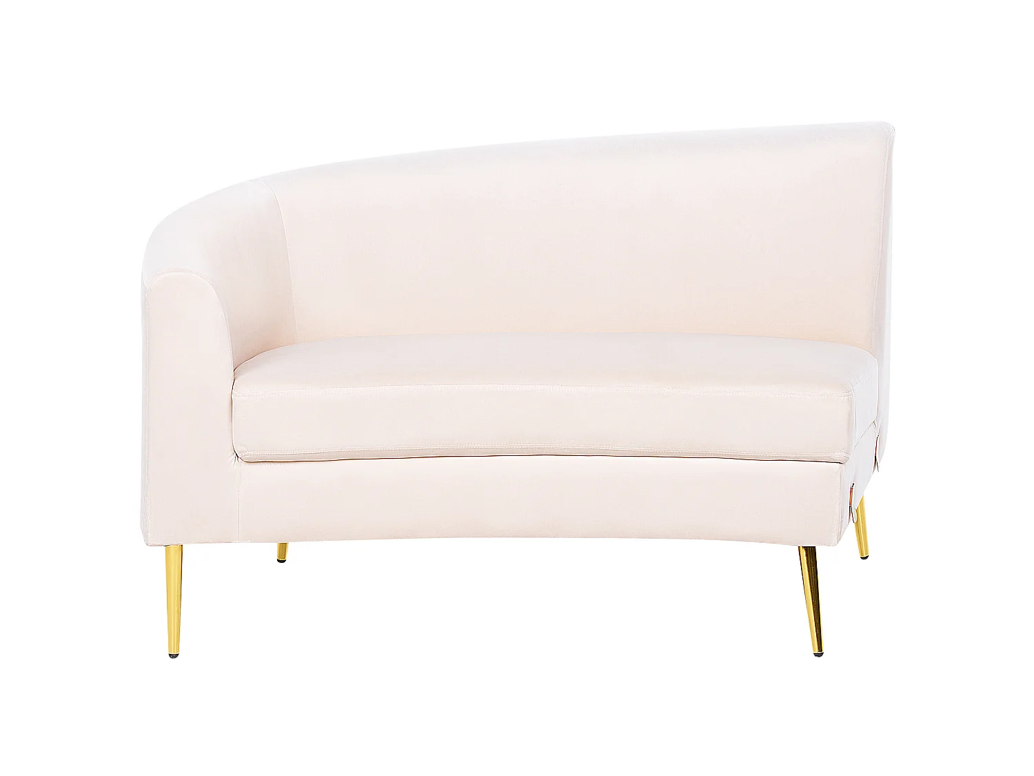 Divano semicircolare MOSS Velluto Beige chiaro 4 posti