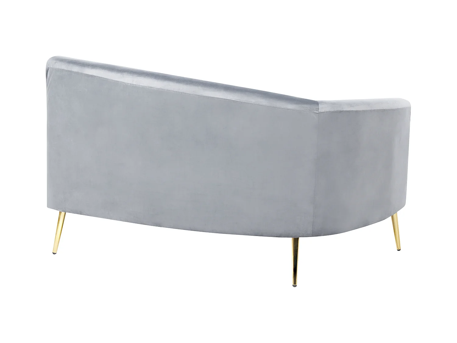 Divano semicircolare MOSS Velluto Grigio chiaro 4 posti