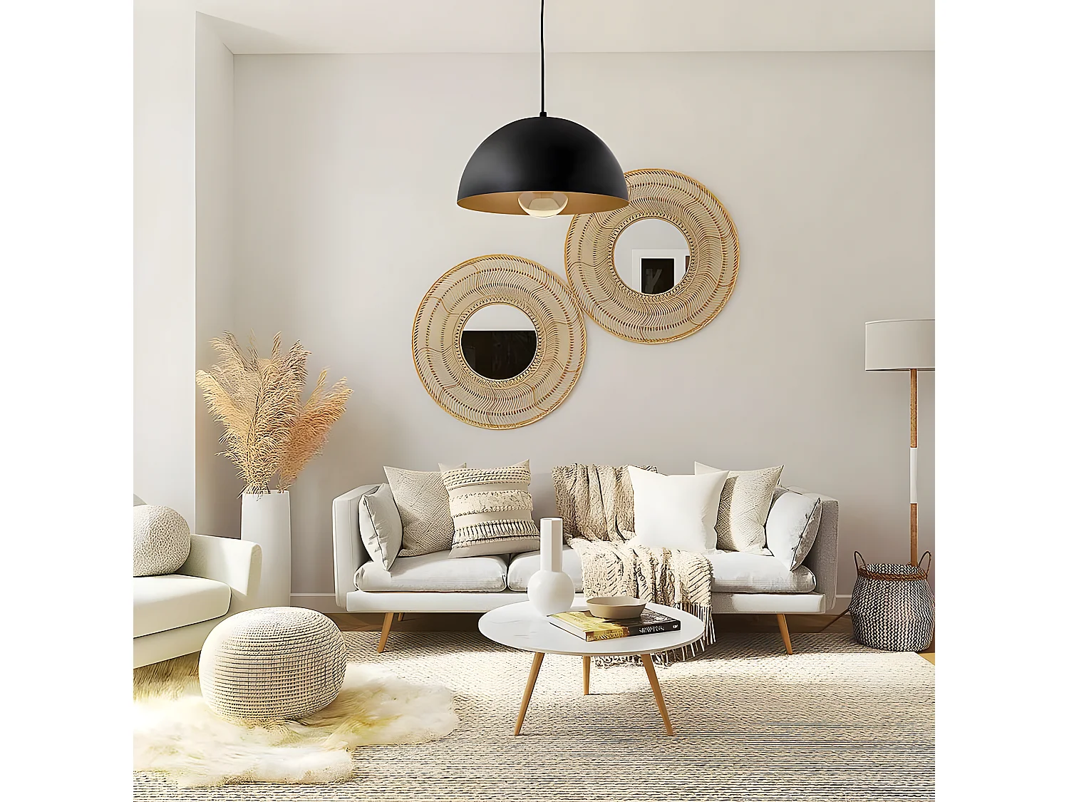 Lampara Colgante Negro De La Serie Gaspar De