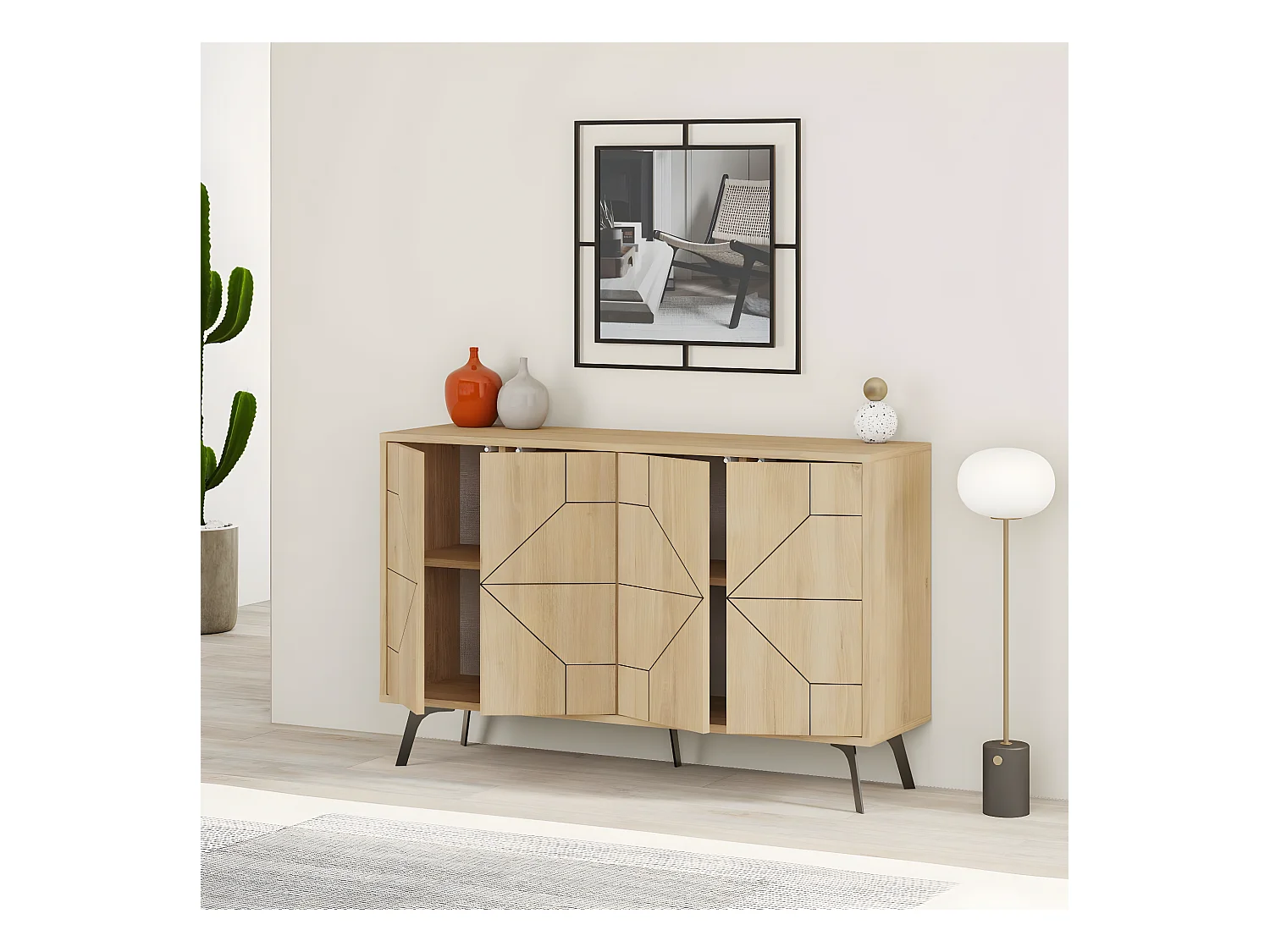 Consola Dune 123 cm Roble