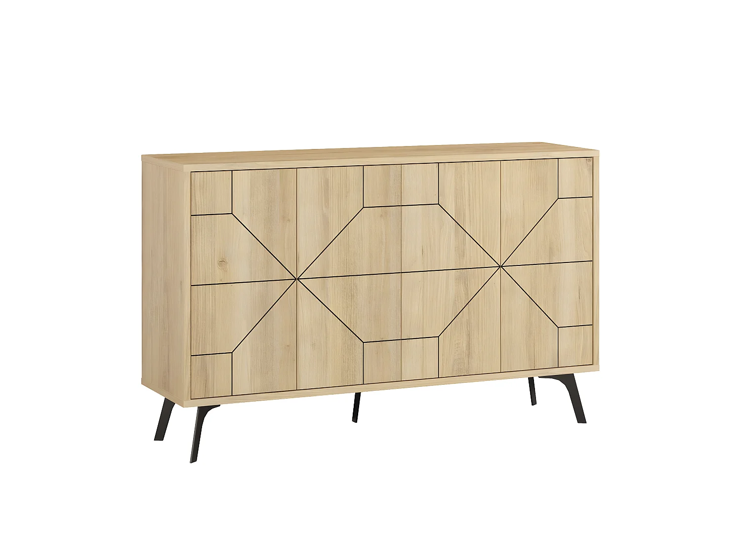 Console Dune 123 cm Chêne - Venprodin
