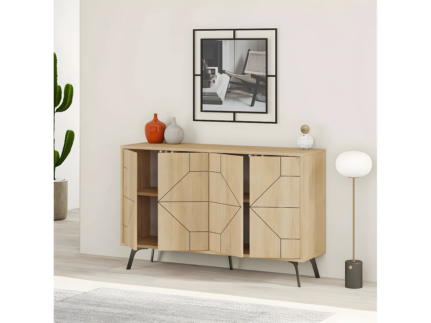 Consola Dune 123 cm Roble