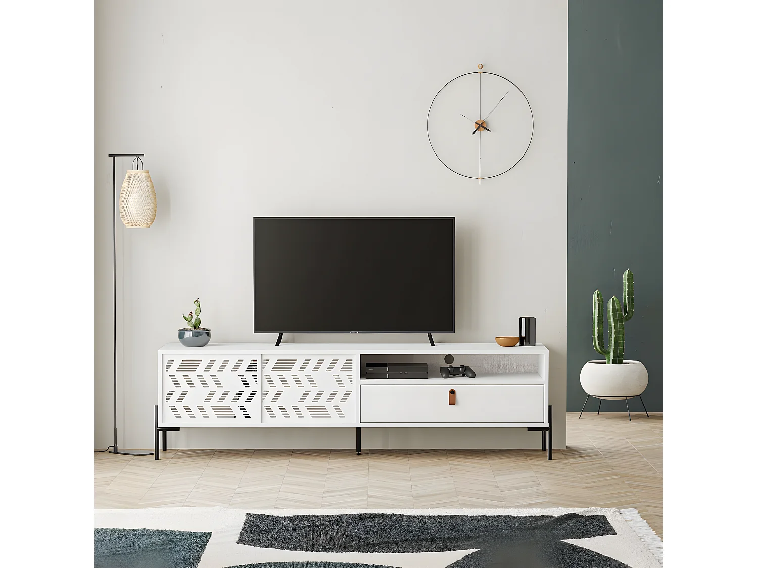 Armário de TV Dionysos 170 cm branco