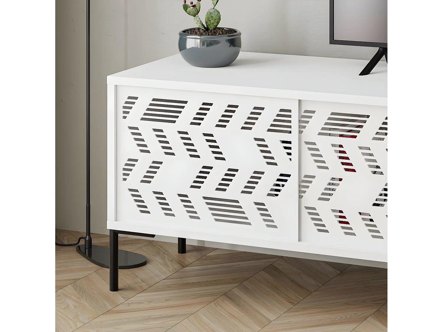 Armário de TV Dionysos 170 cm branco