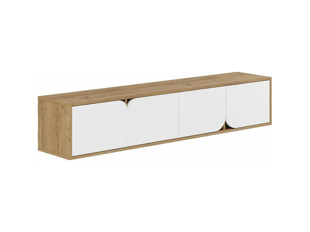 Mueble Tv Spark 180 cm Roble - Blanco