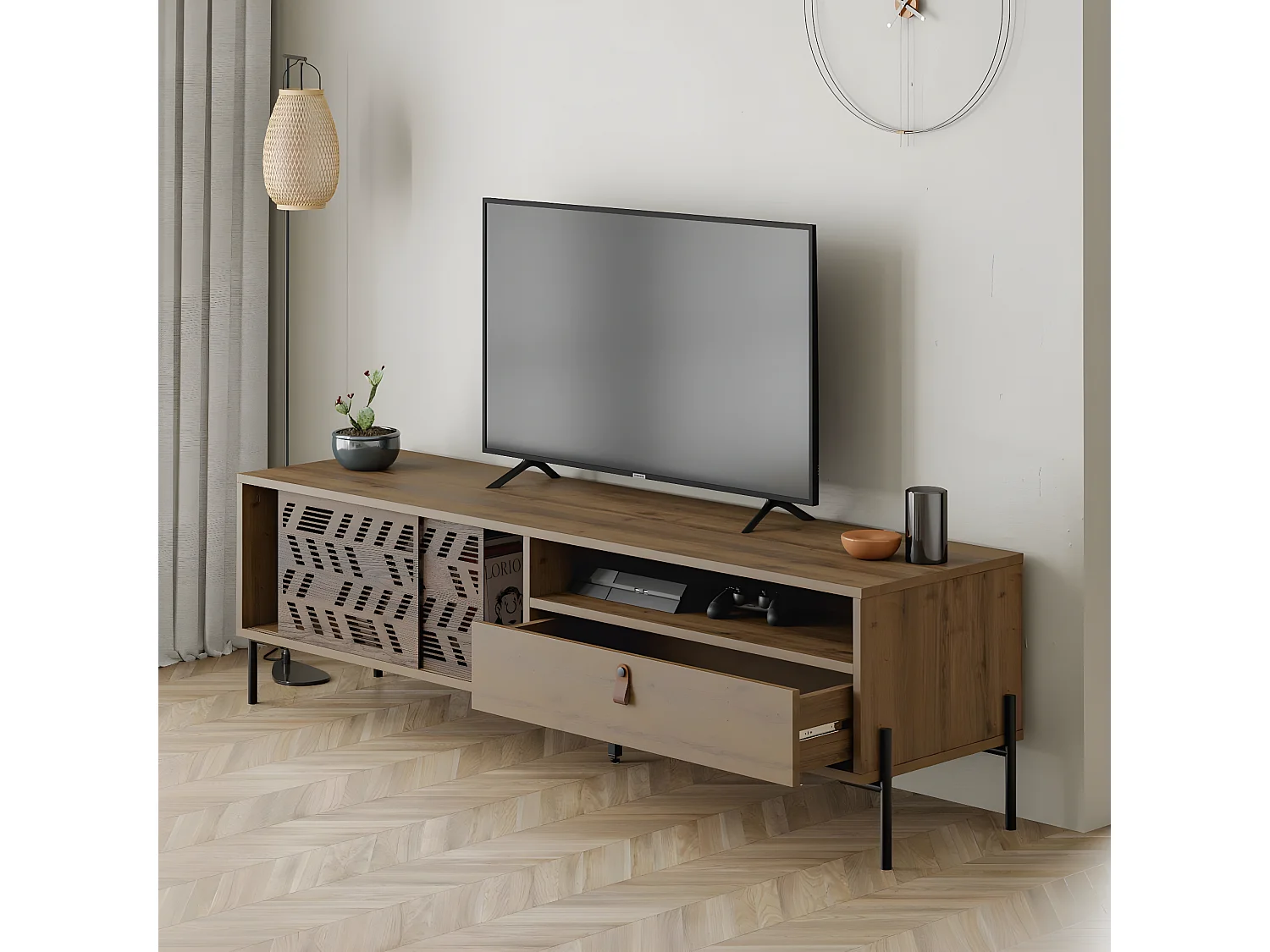 Mueble Tv Dionysos 170 cm Roble