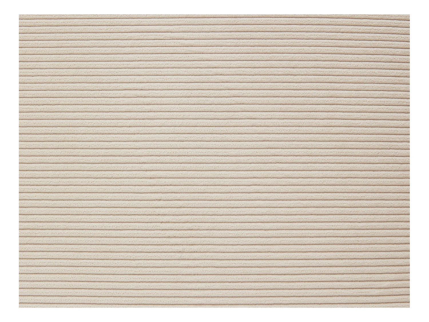 Grote hoekbank met hoek rechts van beige ribfluweel BORORE - van Pascal Morabito