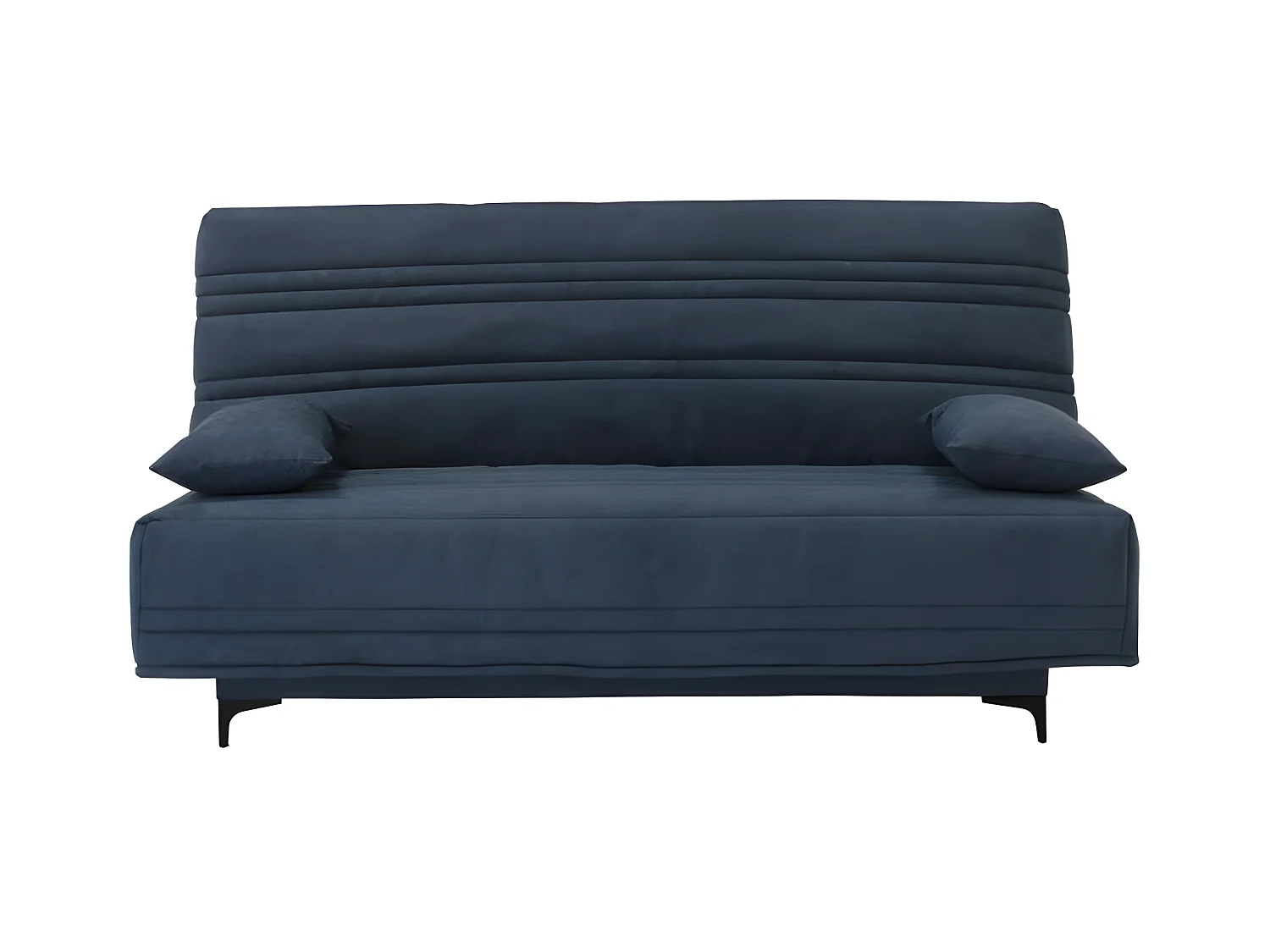 Banquette clic clac 3 places - tissu bleu - Style contemporain - L199 x P96