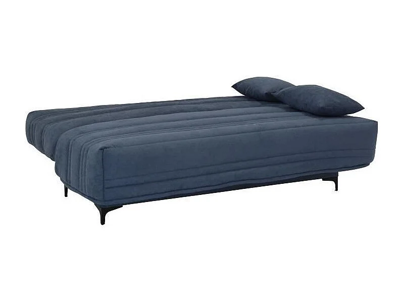 Banquette clic clac 3 places - tissu bleu - Style contemporain - L199 x P96