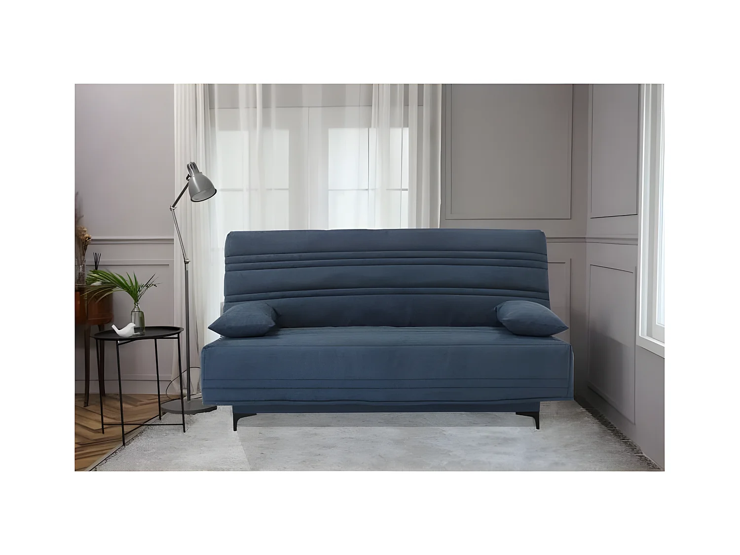 Schlafsofa Clic Clac 3-Sitzer Blau - Zeitgenössischer Stil