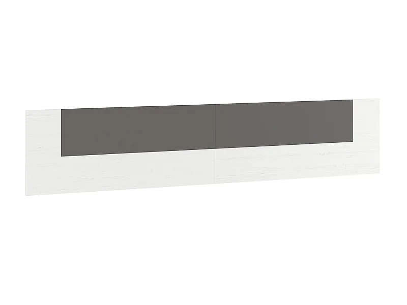 Tête de lit coloris andersen, graphite - Longueur 247 x Profondeur 3,20 x Hauteur 49,8 cm