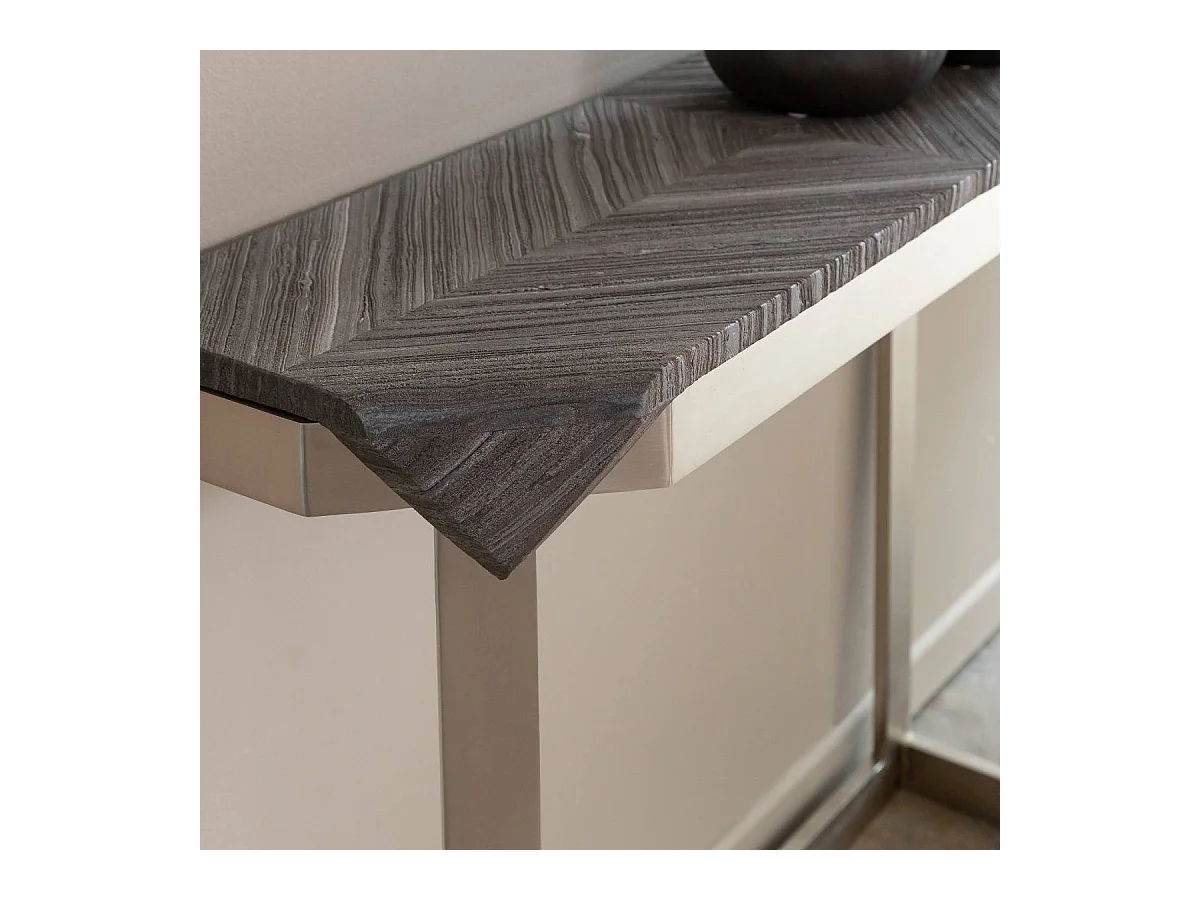 Console en métal et marbre Noé