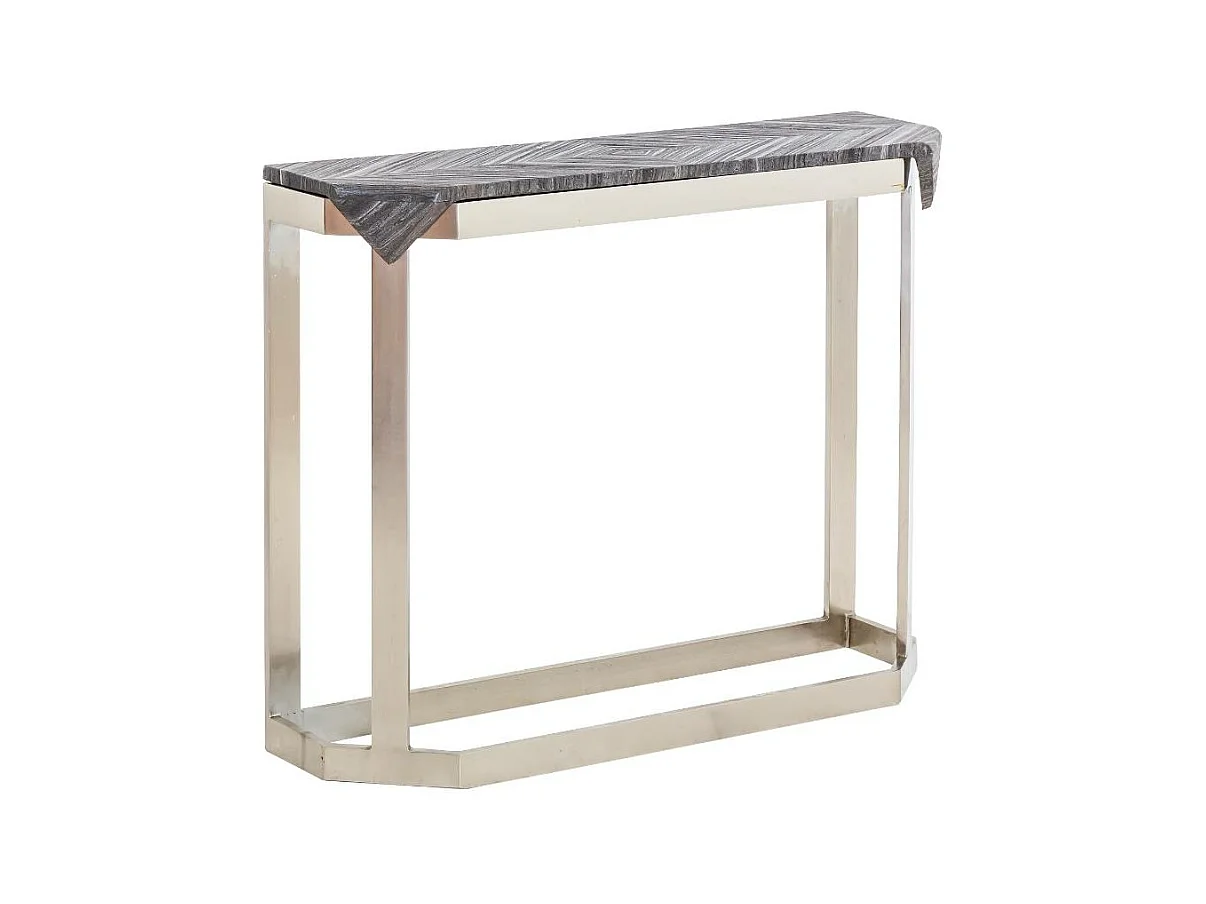 Console en métal et marbre Noé