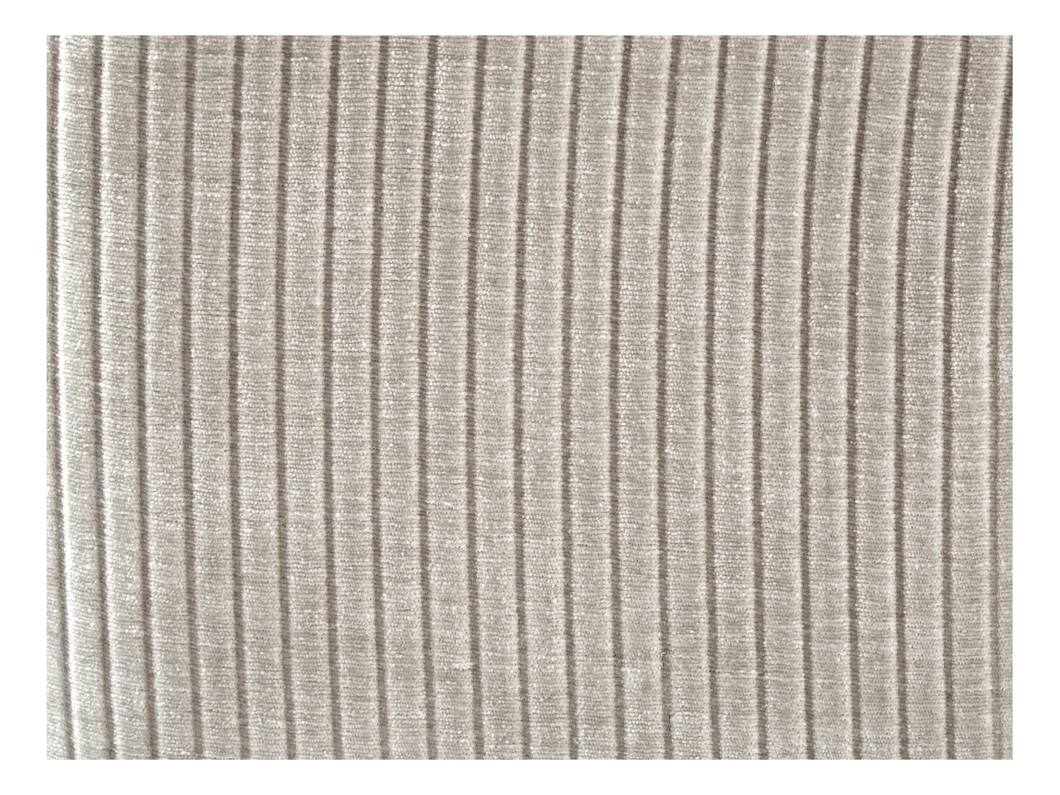 Pouf en velours côtelé beige TIRONO de Maison Céphy