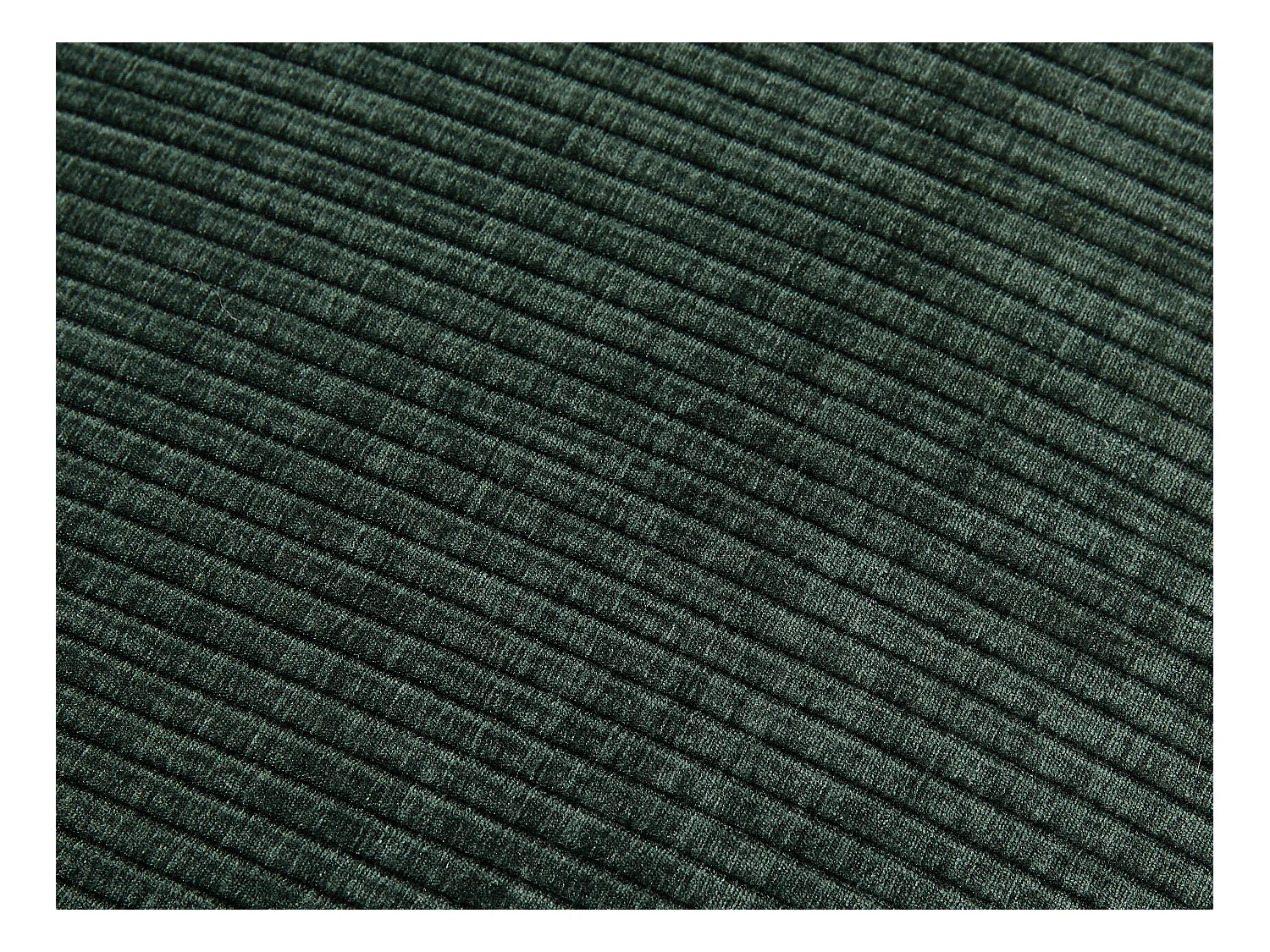 Pouf en velours côtelé vert sapin TIRONO de Maison Céphy