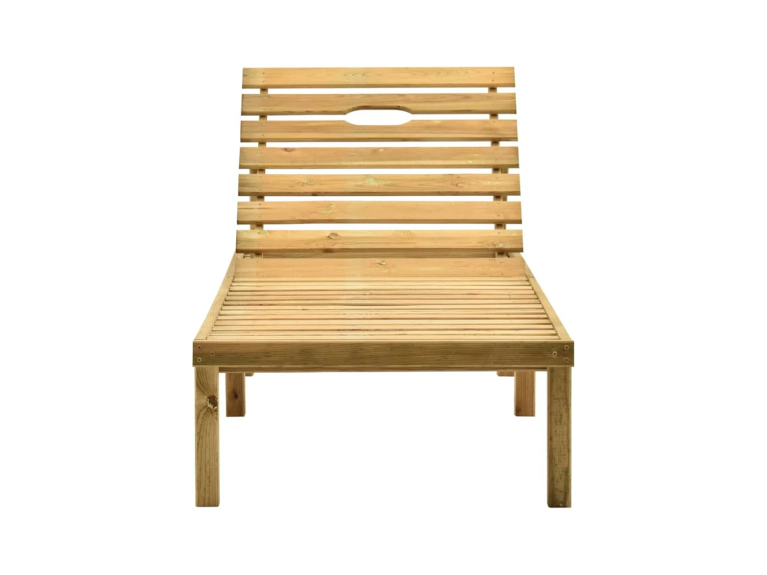 Chaise longue de jardin Bois de pin imprégné