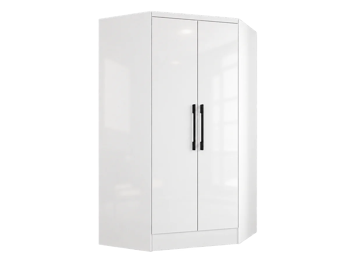Armadio angolare 2 ante L101 cm Bianco - AURALI