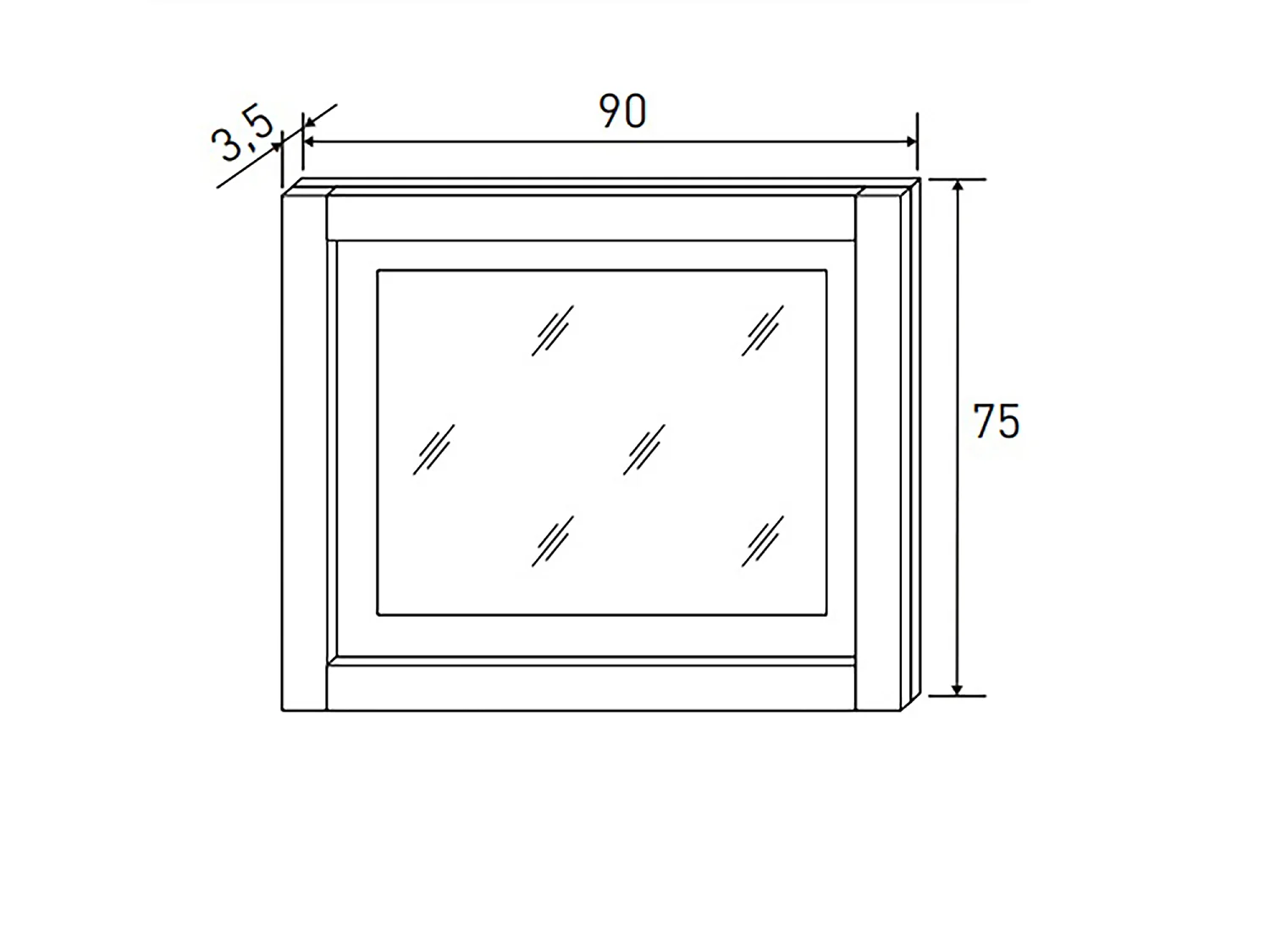 Ensemble chambre à coucher, tête de lit + 2 tables chevets + commode + miroir mural coloris Chêne cambrian, blanc