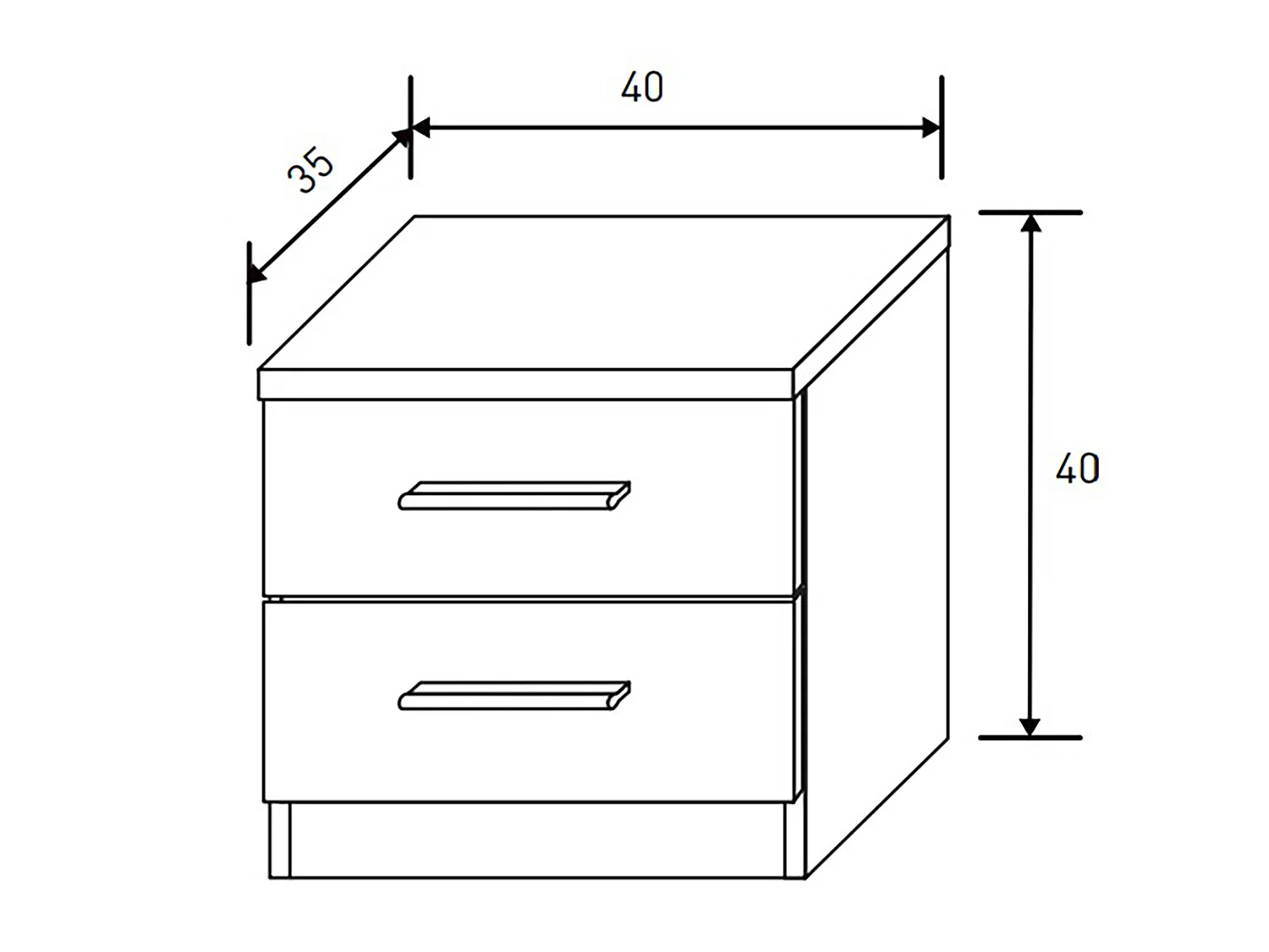 Ensemble chambre à coucher, tête de lit + 2 tables chevets + commode + miroir coloris chêne cambrian, blanc
