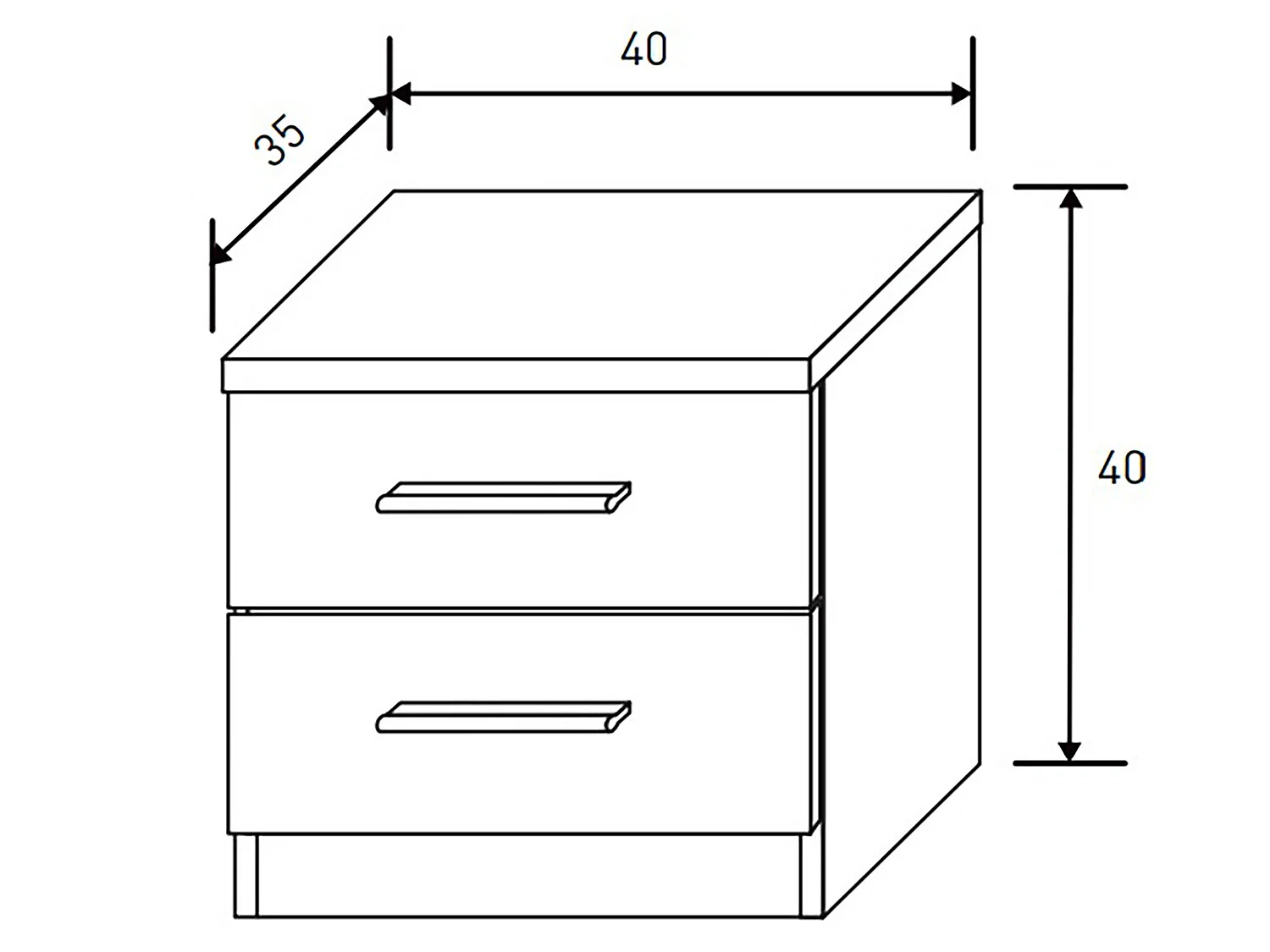 Ensemble chambre à coucher, tête de lit + 2 tables chevets + commode + miroir coloris chêne cambrian, blanc