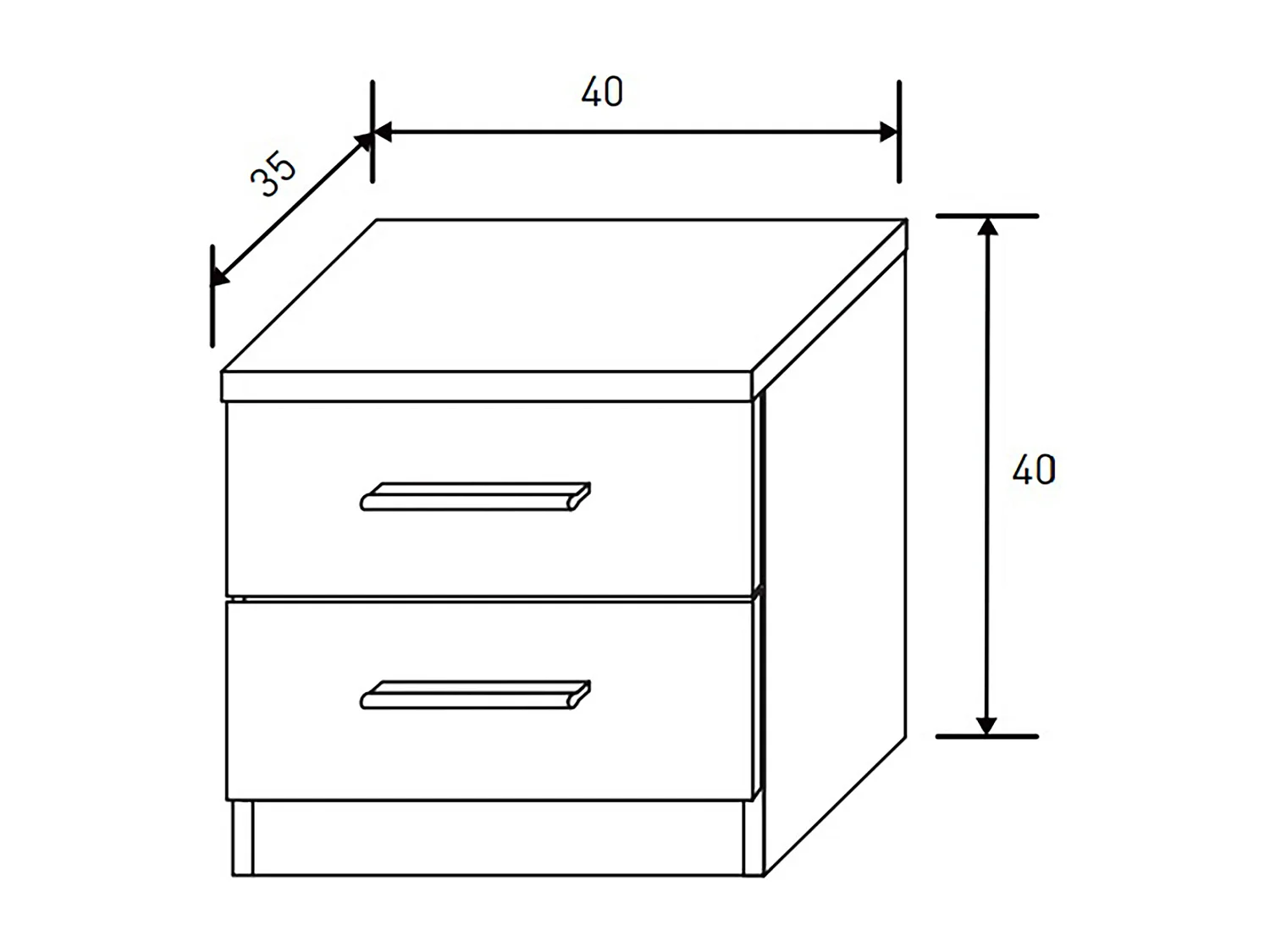 Ensemble chambre à coucher, tête de lit + 2 tables chevets + commode + miroir coloris chêne cambrian, blanc