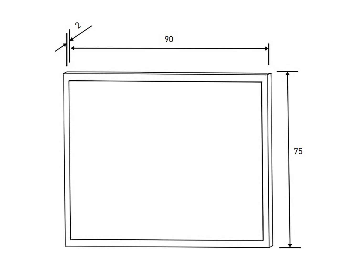Ensemble chambre à coucher, tête de lit + 2 tables chevets + commode + miroir coloris chêne cambrian, blanc