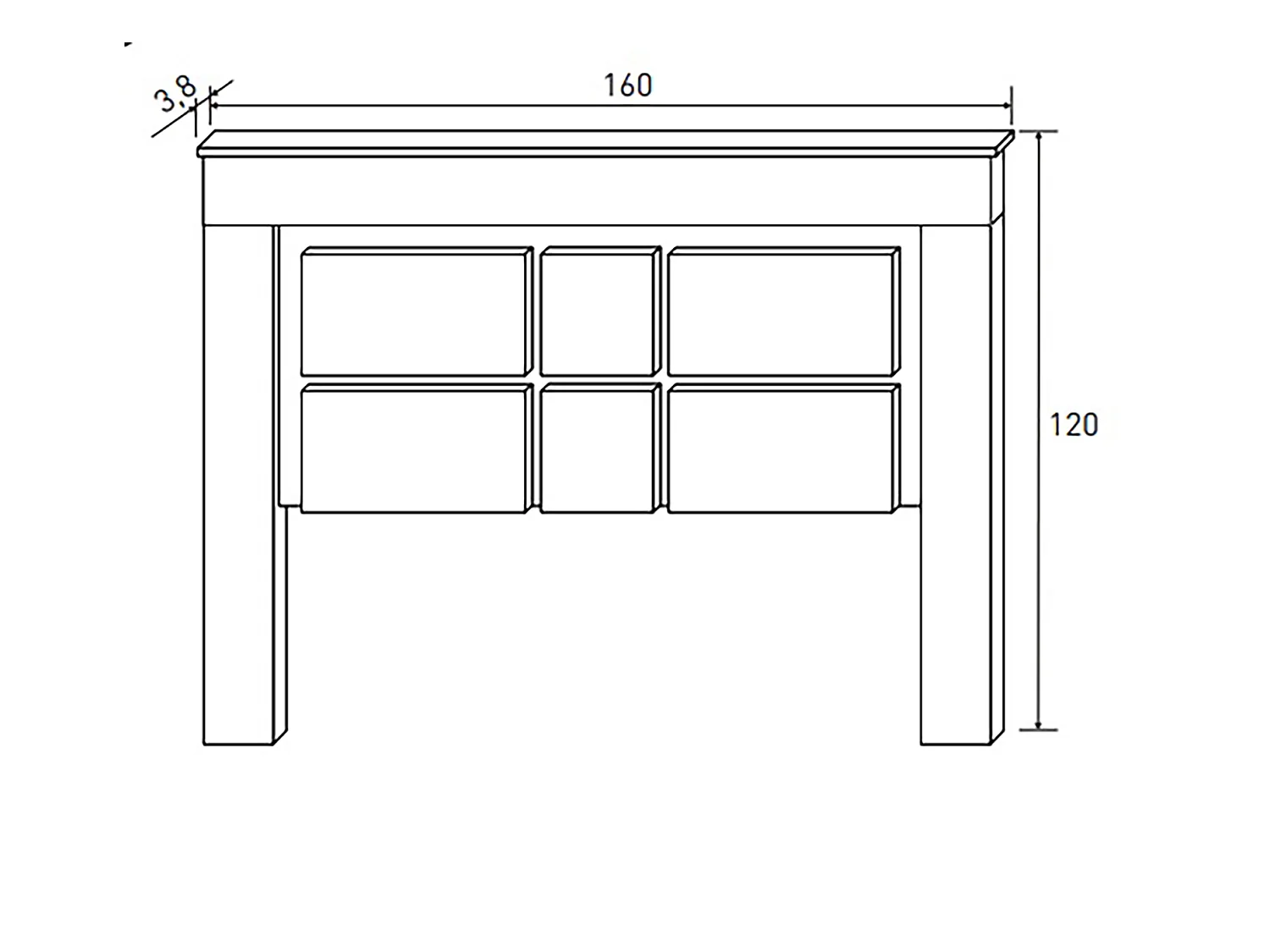 Ensemble chambre à coucher, tête de lit, 2 tables chevets + chiffonnier + miroir mural coloris chêne cambrian, graphite
