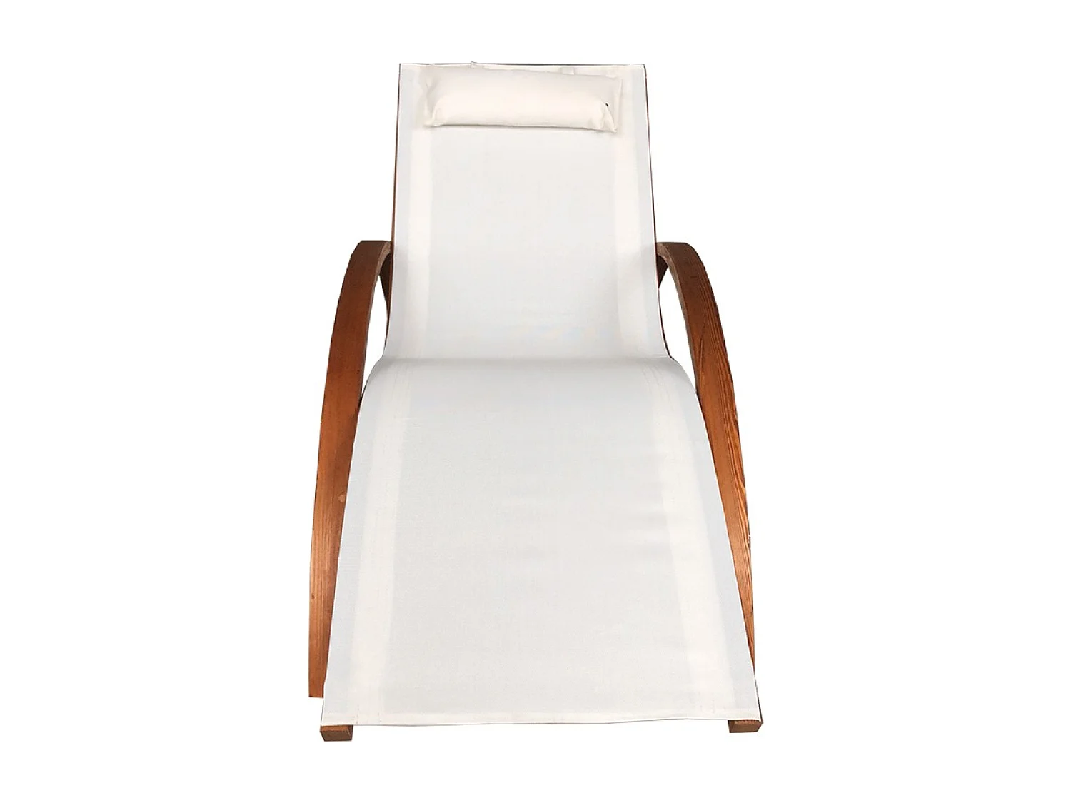 Transat en bois beige HAVANA