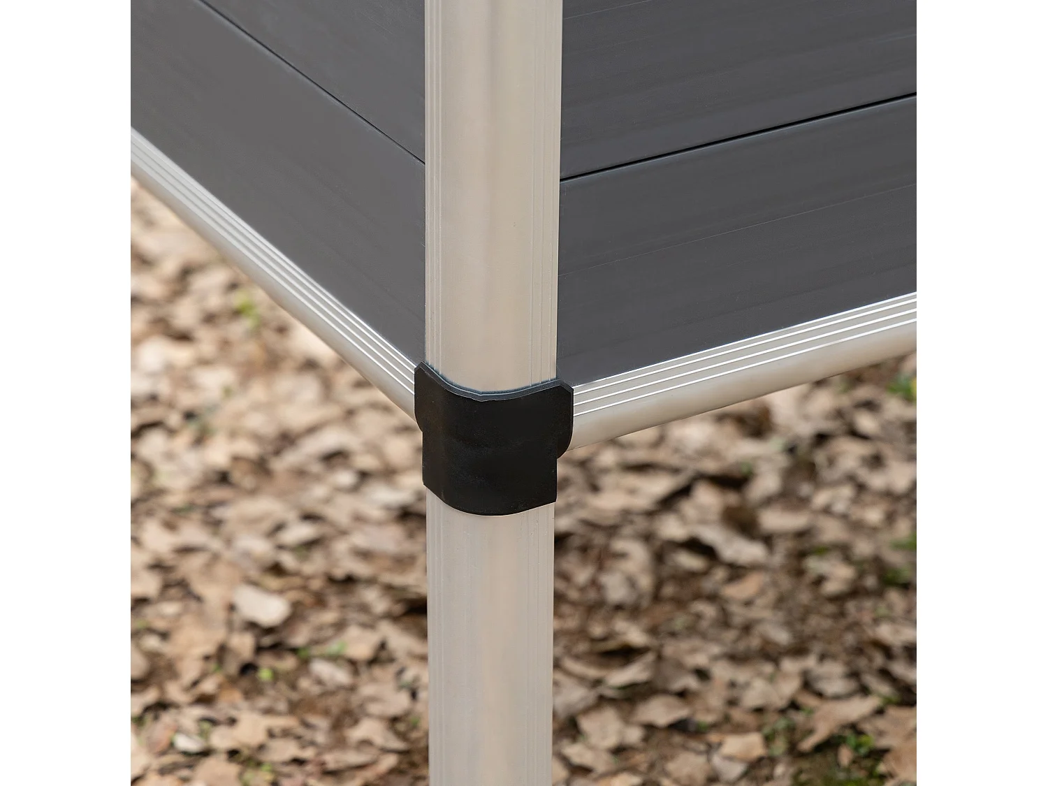 Huerto urbano gris 113.5x61x128.5 cm Outsunny