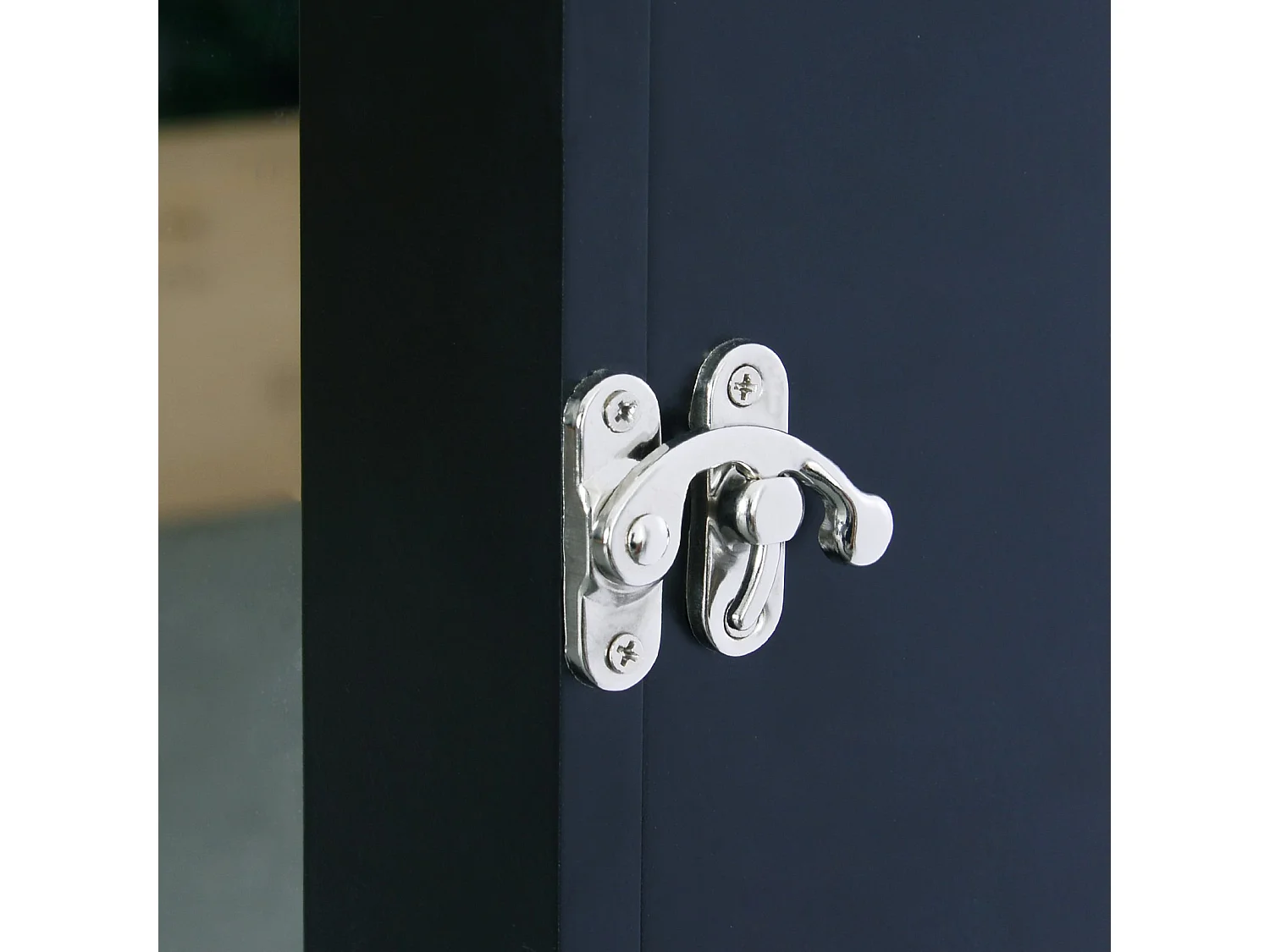 Espejo joyero de pared negro 37x9.5x112 cm HOMCOM