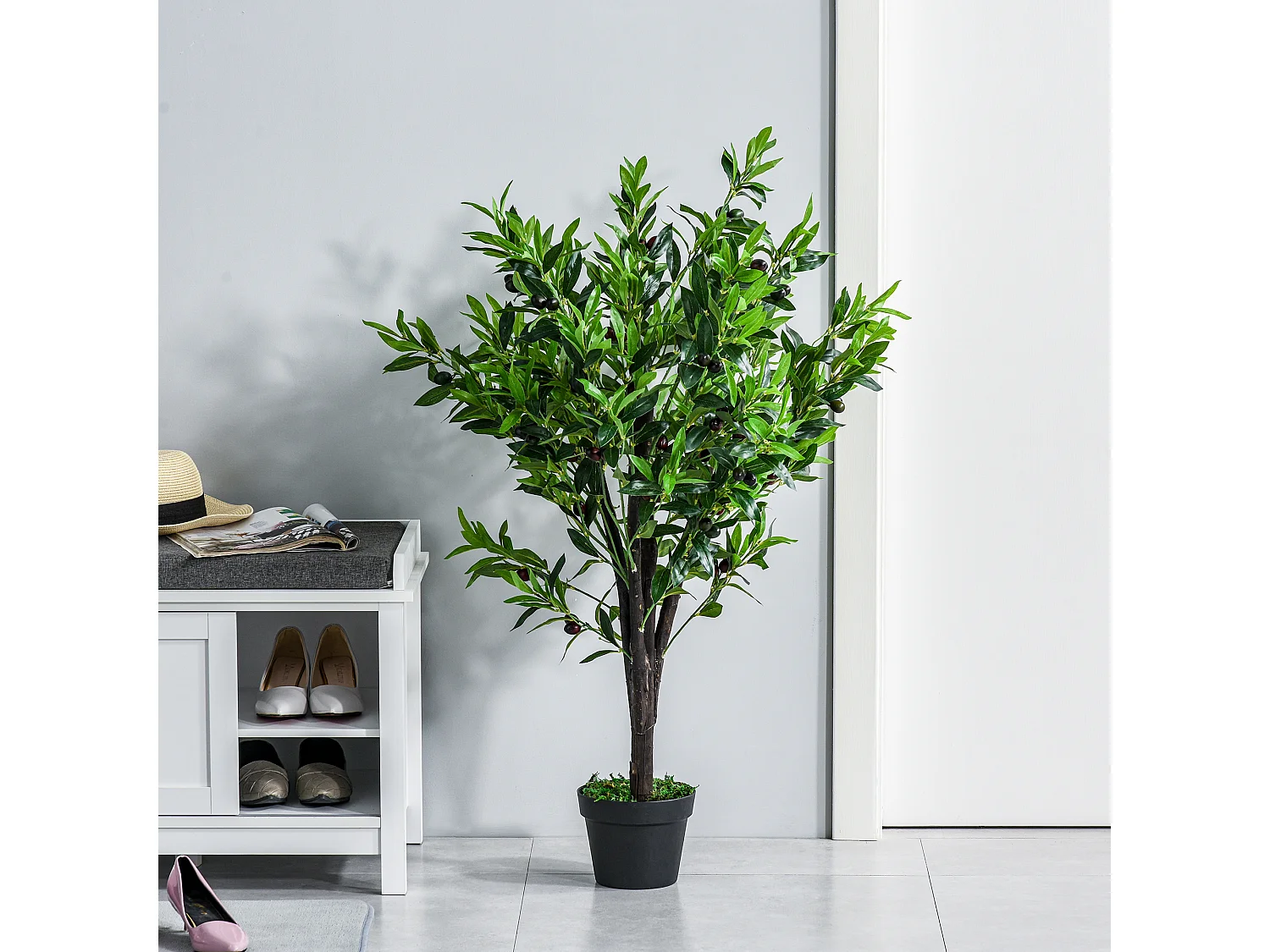 Planta artificial verde 18x18x120 cm Outsunny