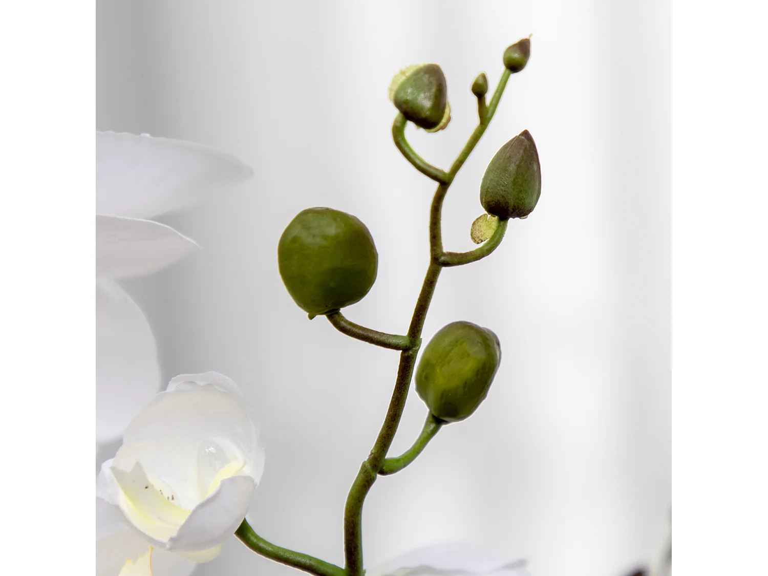 Planta artificial blanco 16.5x16.5x75 cm HOMCOM