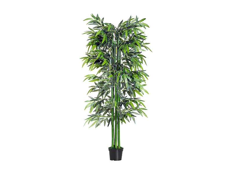 Bambú artificial verde 180 cm Outsunny