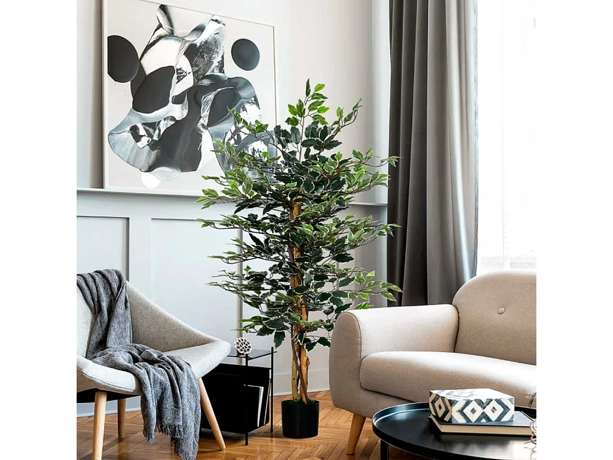 Planta artificial verde 15x15x130 cm HOMCOM