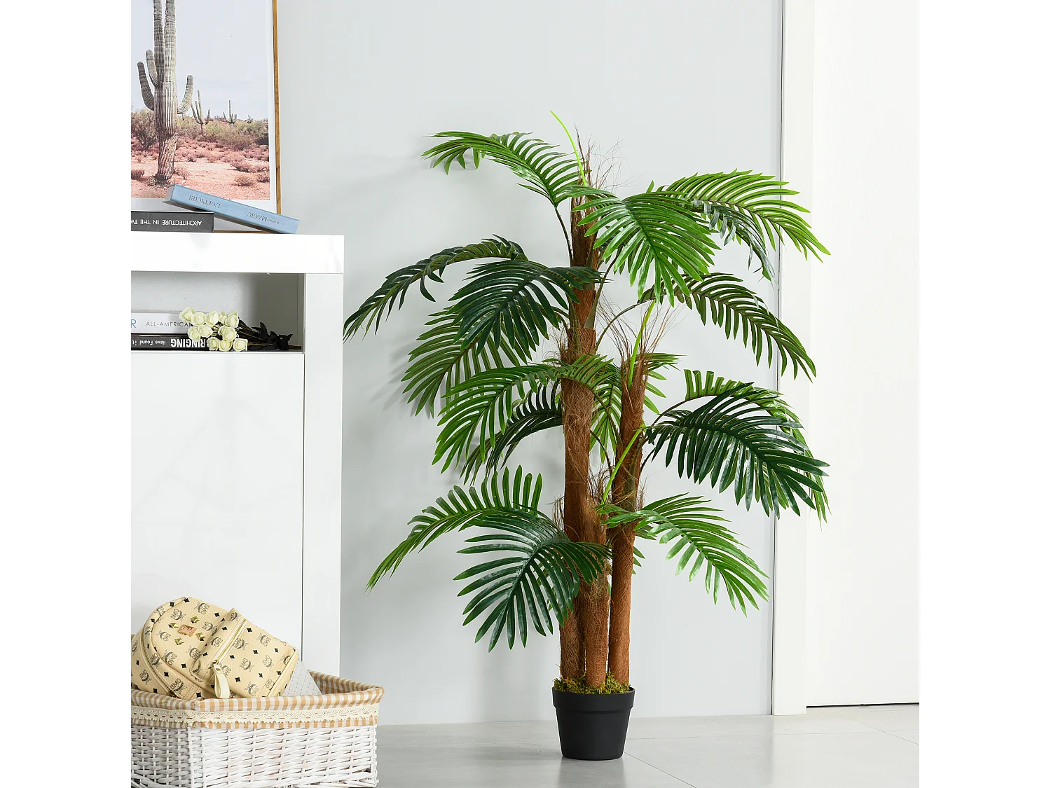 Planta artificial verde 16x16x120 cm Outsunny