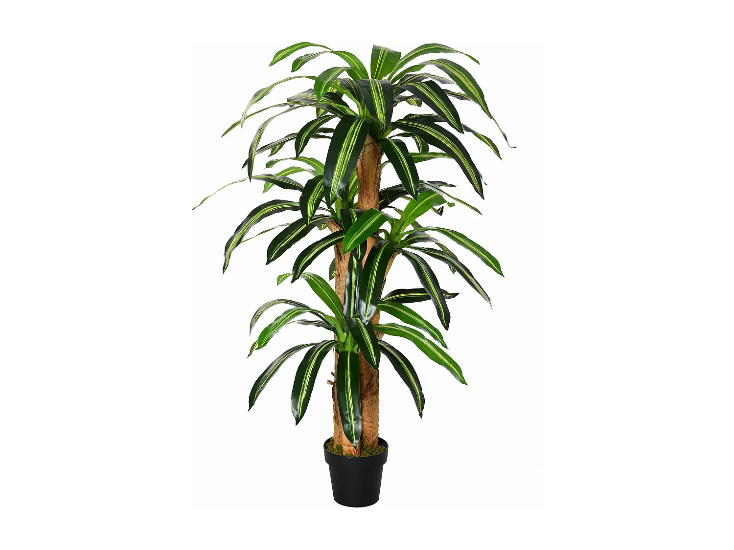 Planta dracaena artificial verde 20x20x160 cm Outsunny