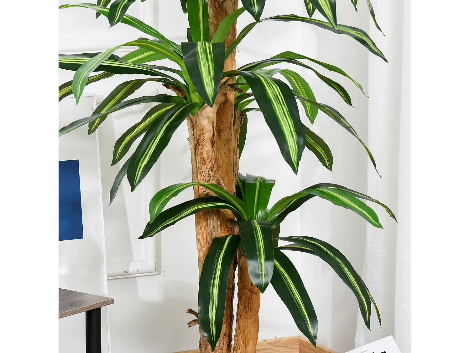 Planta dracaena artificial verde 20x20x160 cm Outsunny