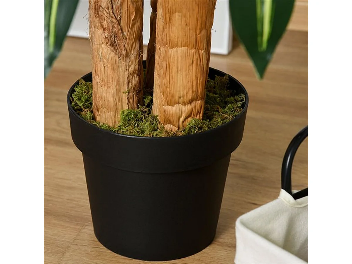 Planta dracaena artificial verde 20x20x160 cm Outsunny