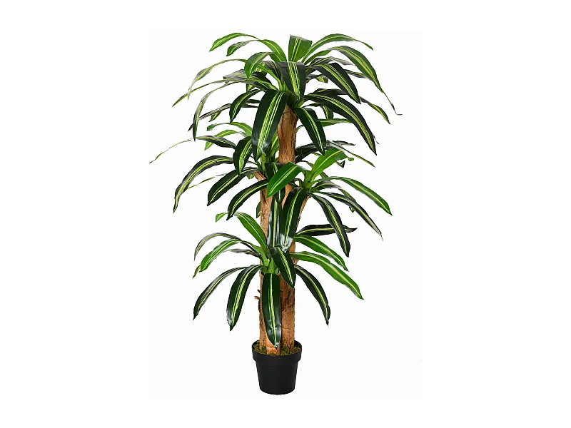 Planta dracaena artificial verde 20x20x160 cm Outsunny