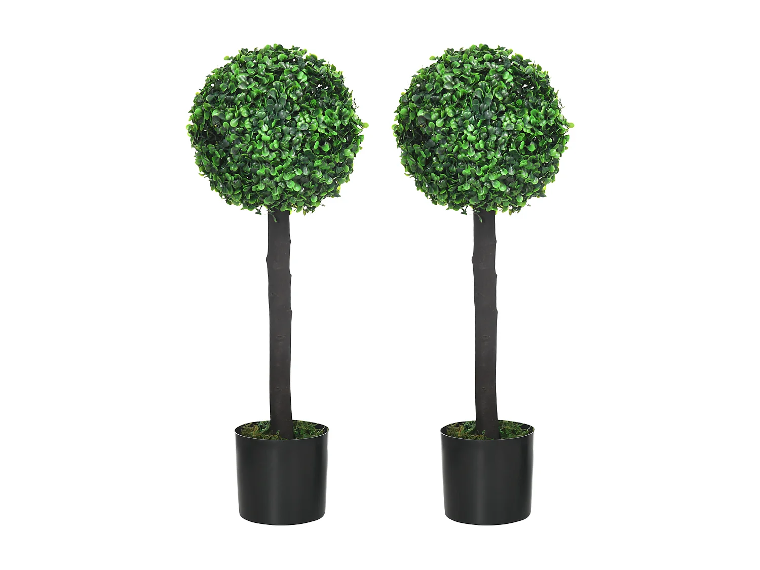 Planta artificial verde 20x20x60 cm HOMCOM