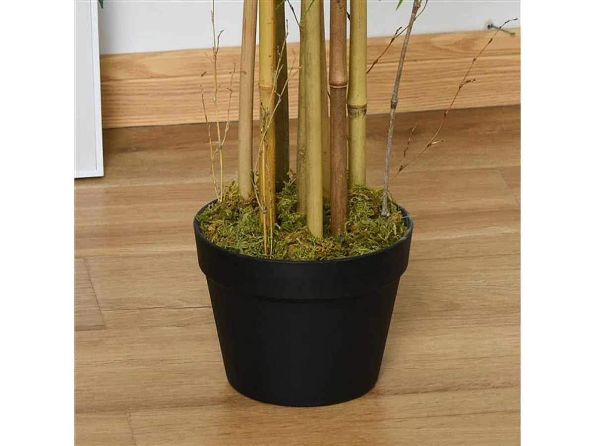 Planta de bambú artificial verde 18x18x150 cm Outsunny