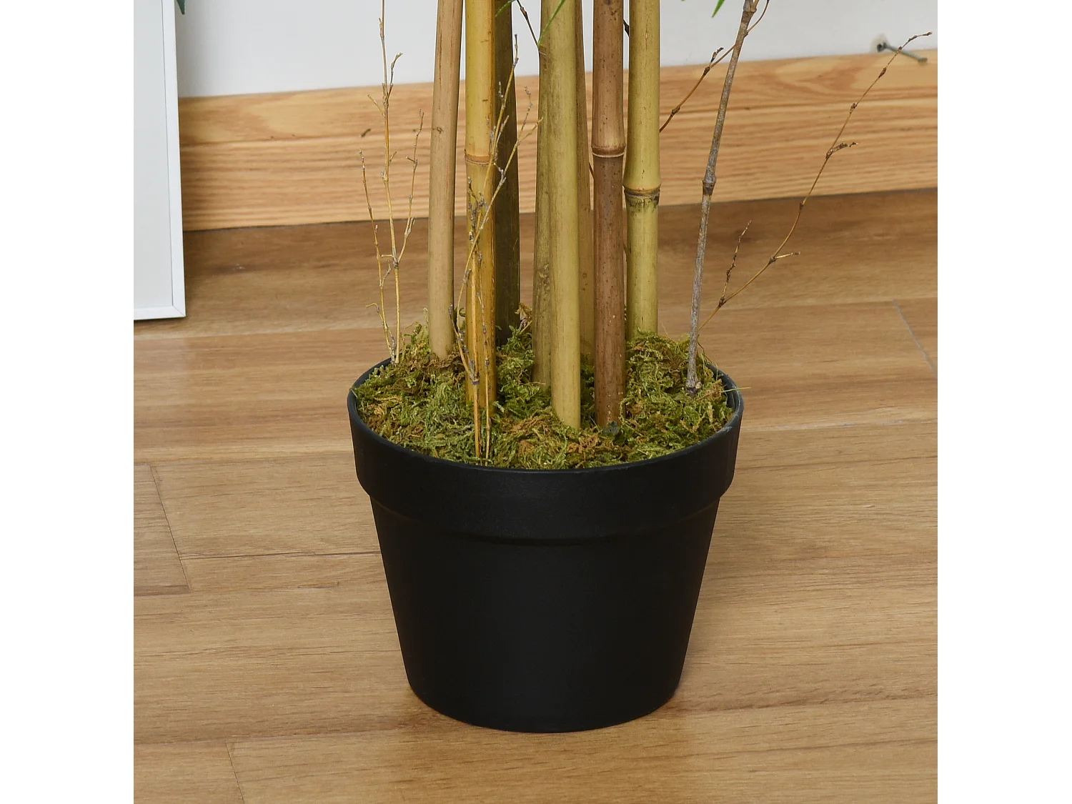 Planta de bambú artificial verde 18x18x150 cm Outsunny