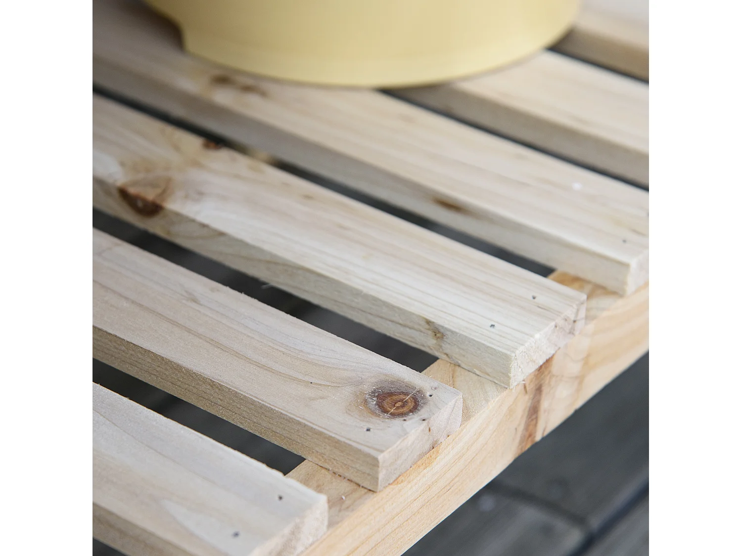 Huerto urbano elevado madera natural 90x40x81 cm Outsunny