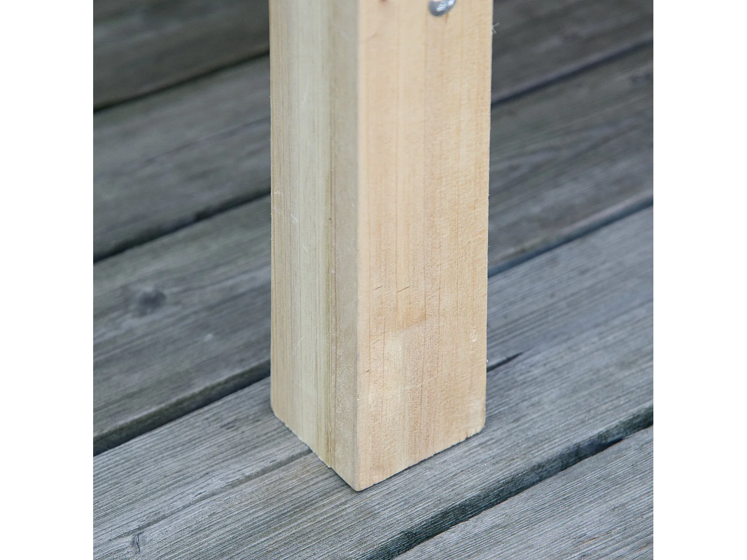 Huerto urbano elevado madera natural 90x40x81 cm Outsunny