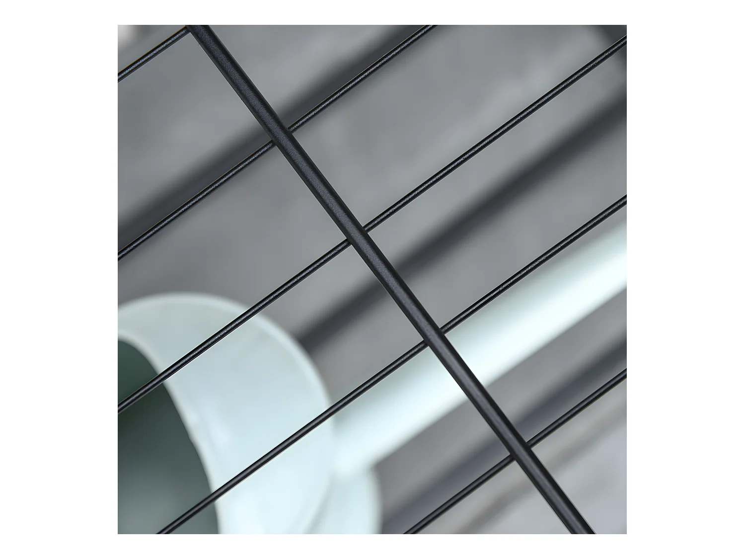 Soporte para jardinera negro 70x30x72 cm Outsunny