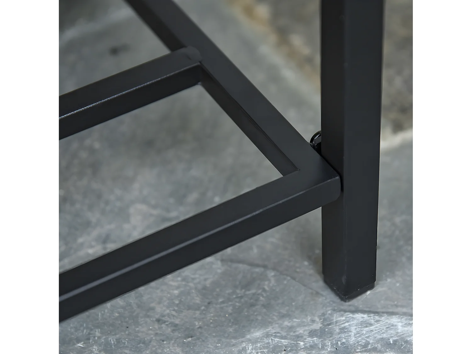 Soporte para jardinera negro 70x30x72 cm Outsunny