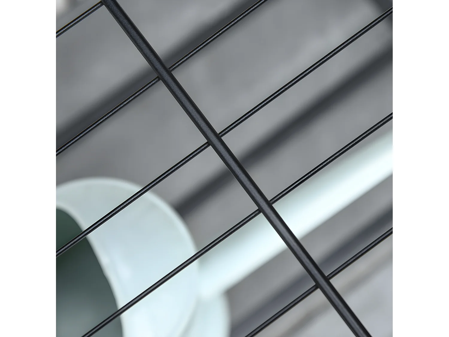 Soporte para jardinera negro 70x30x72 cm Outsunny