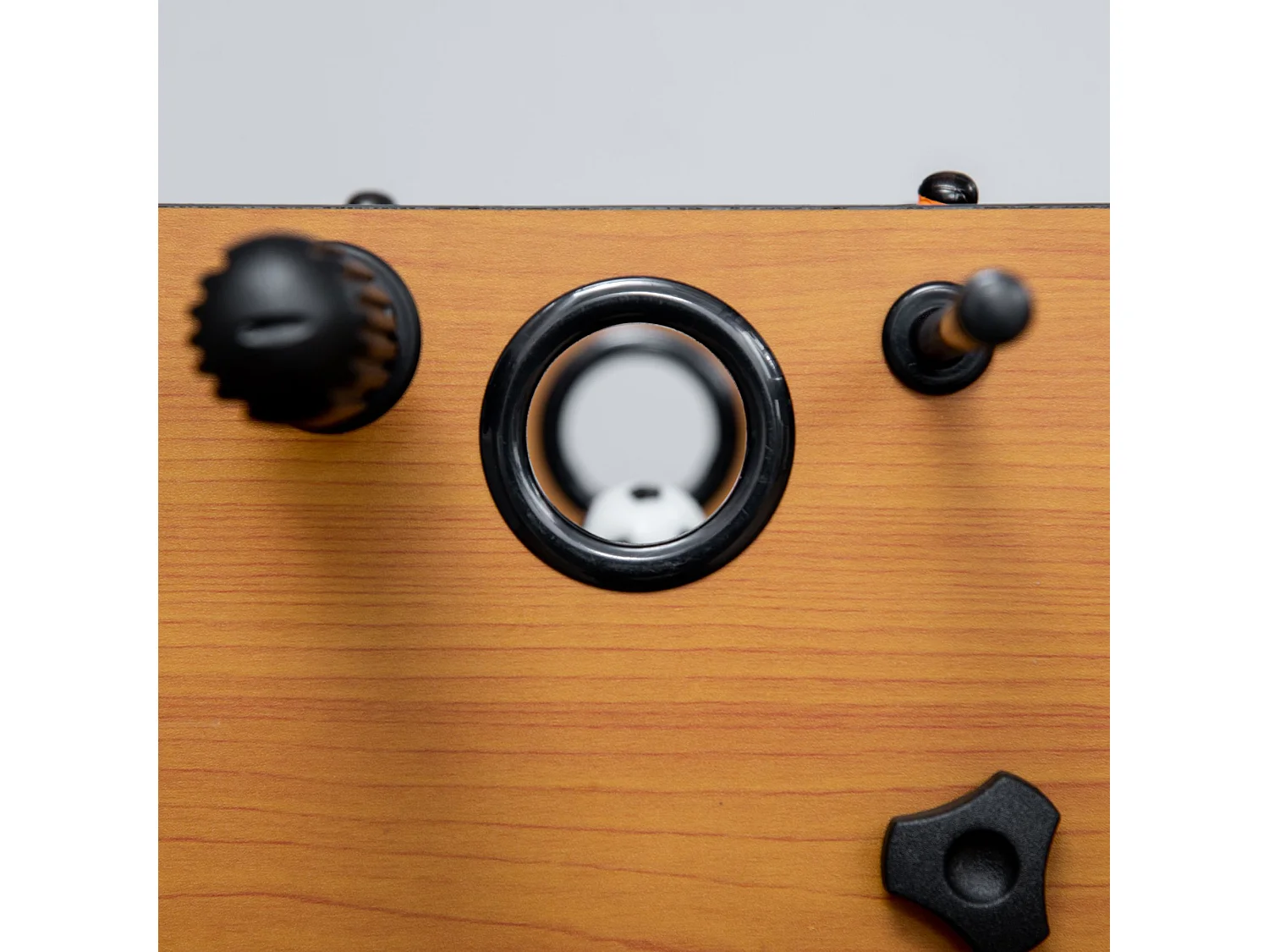 Futbolín de mesa madera natural 69x37x70 cm HOMCOM