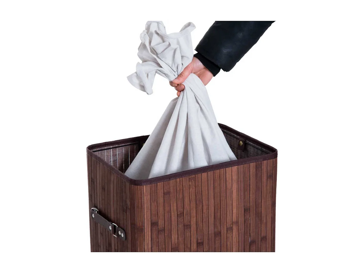 Cesto para ropa sucia marrón 40x30x60cm HOMCOM